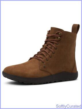 Barefoot Hiking Boots Full-Grain Leather Wide Toe Box Zero-Drop Ankle Boots